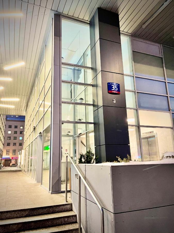 Super Apartament Blue Scisle Centrum Dwie Linie Metra Netflix Wifi 300 Mbs Panorama Miasta Varsovia Exterior foto