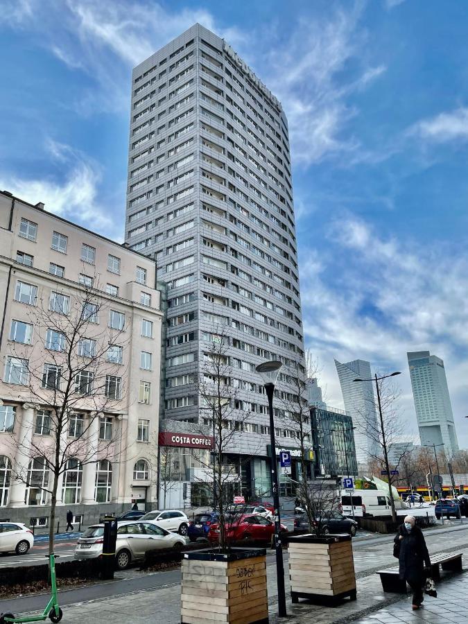 Super Apartament Blue Scisle Centrum Dwie Linie Metra Netflix Wifi 300 Mbs Panorama Miasta Varsovia Exterior foto