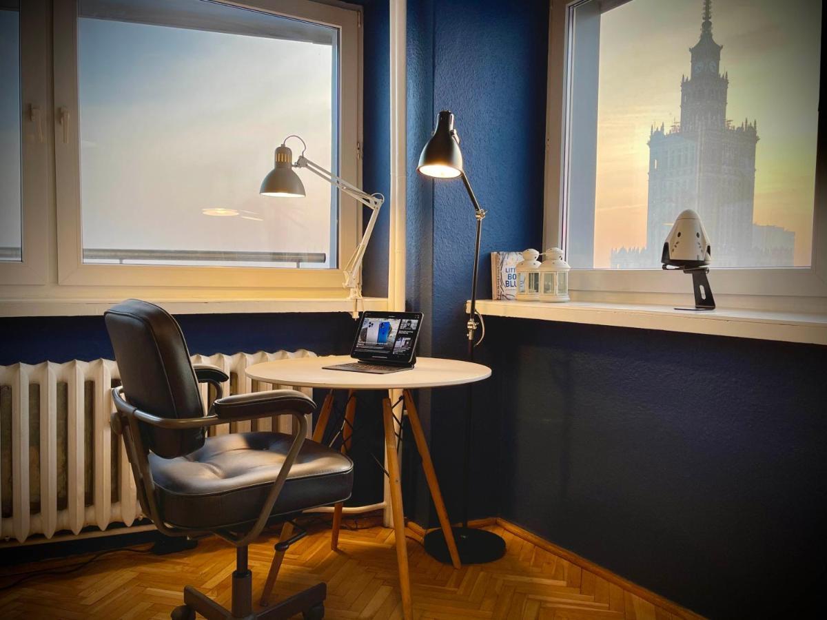 Super Apartament Blue Scisle Centrum Dwie Linie Metra Netflix Wifi 300 Mbs Panorama Miasta Varsovia Exterior foto