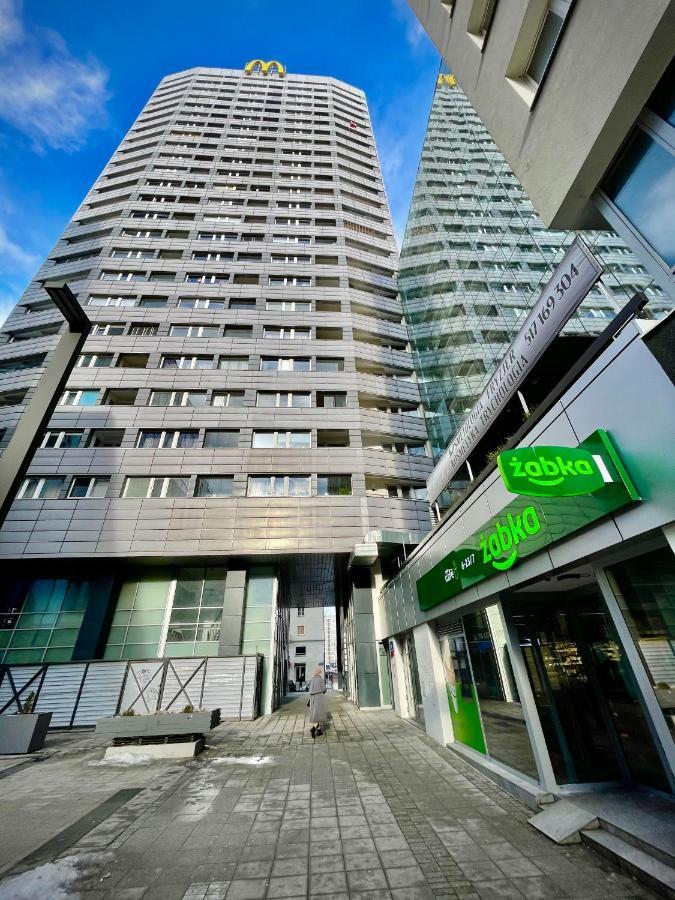 Super Apartament Blue Scisle Centrum Dwie Linie Metra Netflix Wifi 300 Mbs Panorama Miasta Varsovia Exterior foto