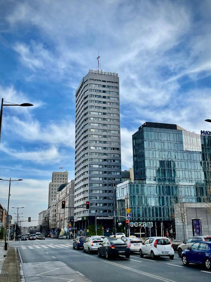 Super Apartament Blue Scisle Centrum Dwie Linie Metra Netflix Wifi 300 Mbs Panorama Miasta Varsovia Exterior foto