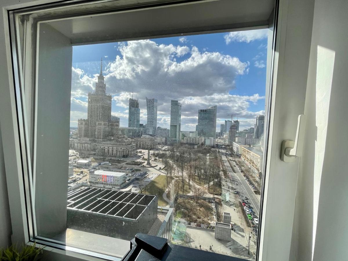 Super Apartament Blue Scisle Centrum Dwie Linie Metra Netflix Wifi 300 Mbs Panorama Miasta Varsovia Exterior foto